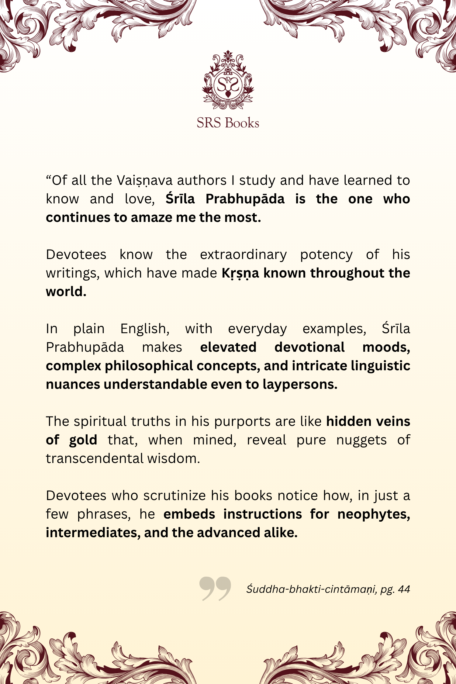 Śuddha-bhakti-cintāmaṇi – A tiszta odaadó szolgálat mérföldköve